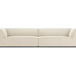 CXL by Christian Lacroix - 4-Sitzer Sofa "Charles" Sitzer aus Samt beige - 302x93x69cm Online Kaufen