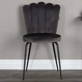 Esszimmerstuhl Limhamn Venture Design - Samt Grau - 54x83x45 cm Preiswert