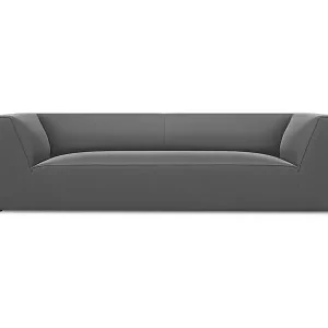 CXL by Christian Lacroix - 3-Sitzer Sofa "Charles" Sitzer aus Samt dunkelgrau - 232x92x69cm Sofort Bestellen