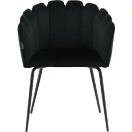 Sale Esszimmerstuhl Limhamn Venture Design - Samt Schwarz - 54x77x61 cm