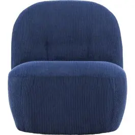 Sofort Bestellen Lounge-Sessel Mahla Venture Design Marineblau - Polyester 82x77x70cm