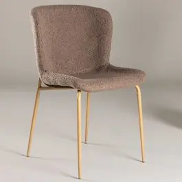 Esszimmerstuhl Modesto Venture Design – Teddy-Stoff – 54x80x48 cm – Braun/Mokka Top-Seller