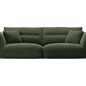 Sofort Bestellen CXL by Christian Lacroix - 4-Sitzer modulares Sofa "Maurie" aus Chenille-Stoff Moosgrün - 264x107x90cm