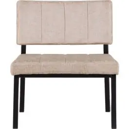 Sichere Zahlung Lounge-Sessel Monett Venture Design - Samt beige - 64x74x66 cm