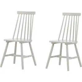 Bestpreis Esszimmerstuhl Lönneberga Venture Design – Hellgrau, Massivholz, 50x88x43 cm