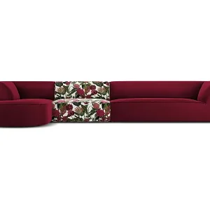CXL by Christian Lacroix - 5-Sitzer Ecksofa links "Charles" Sitzer aus Samt rosengarten-motiv - 366x180x69cm Neu Im Sortiment