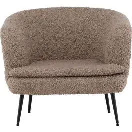 Einzelsofa Nordkoster Venture Design - Teddy Stoff, 80x75x81 cm, Beige Ausverkauf