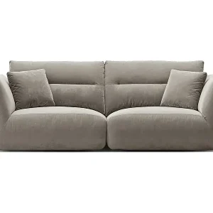CXL by Christian Lacroix - 3-Sitzer modulares Sofa "Maurie" aus Samt beton - 224x107x90cm Echt