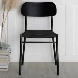 Günstig Esszimmerstuhl Polly Venture Design - Metall, 50x80x45 cm, Schwarz