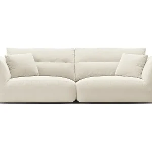 Top-Seller CXL by Christian Lacroix - 4-Sitzer modulares Sofa "Maurie" aus Chenille-Stoff elfenbein - 264x107x90cm