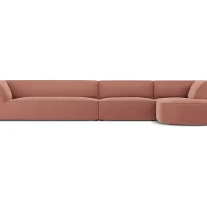 CXL by Christian Lacroix - 5-Sitzer Ecksofa rechts "Charles" Sitzer aus Samt rosa - 366x180x69cm Jetzt Kaufen