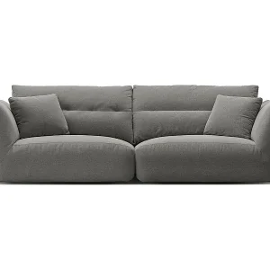 CXL by Christian Lacroix - 4-Sitzer modulares Sofa "Maurie" aus Chenille-Stoff dunkelgrau - 264x107x90cm Geprüft