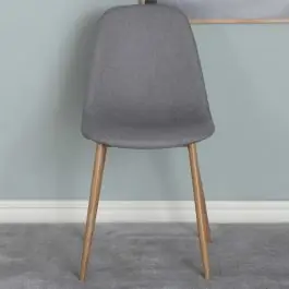 Versand Am Gleichen Tag Esszimmerstuhl Polar Venture Design - Stahl & Polyester - 53x46x88 cm - Grau