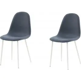 Super-Preis Esszimmerstuhl Polar Venture Design - Polyester, Blau - 53x88x46 cm