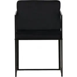 Esszimmerstuhl Richmond Venture Design – schwarzer Samt, Stahl – 58,5x52x82 cm Saisonangebot