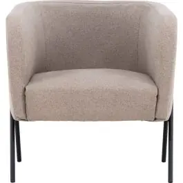 Versand Am Gleichen Tag Sessel Rika Venture Design - Polyester Beige - 66x70x65 cm