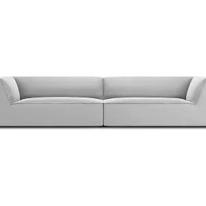 CXL by Christian Lacroix - 4-Sitzer Sofa "Charles" Sitzer aus Samt hellgrau - 302x93x69cm Super-Preis