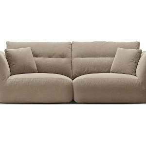 Preisknaller CXL by Christian Lacroix - 3-Sitzer modulares Sofa "Maurie" aus Chenille-Stoff sandfarben - 224x107x90cm