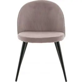 Esszimmerstuhl Velvet Manchester Venture Design - Polyester Cord - 55x77x50 cm - Altrosa Angebot