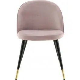 Saisonangebot Esszimmerstuhl Velvet Venture Design - Samt, Altrosa, 57x77x50 cm