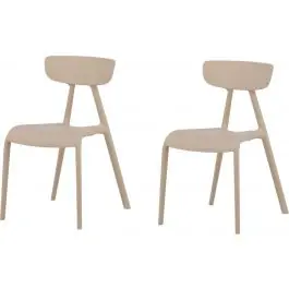 Esszimmerstuhl Ursholmen Venture Design - Beige Polypropylen - 54x80x49 cm Knallerangebot