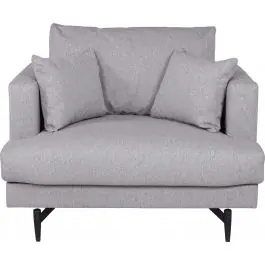 Begrenztes Angebot Einzelsessel Sofia Venture Design - Polyester Grau - 92x82x104 cm