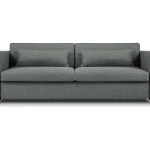 Ausverkauf CXL by Christian Lacroix - 3-Sitzer ausklappbares Sofa "Yanis" Sitzer aus strukturiertem Stoff grau - 202x102x80cm