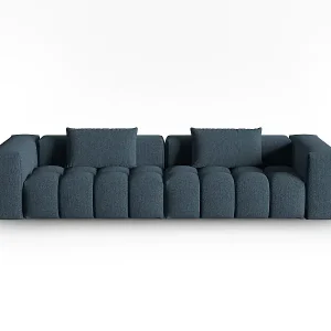 Abverkauf CXL by Christian Lacroix - 5-Sitzer modulares Sofa "Lorella" Sitzer aus strukturiertem Stoff dunkelblau - 290x85x70cm