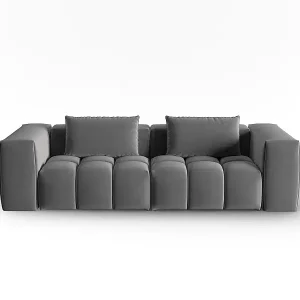 CXL by Christian Lacroix - 3-Sitzer modulares Sofa "Lorella" Sitzer aus Samt Zement - 230x85x70cm Sale