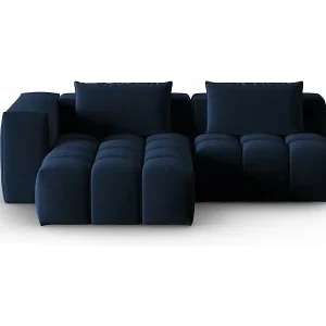 Expressversand CXL by Christian Lacroix - 3-Sitzer modulares Ecksofa links "Lorella" Sitzer aus Samt königsblau - 205x145x70cm