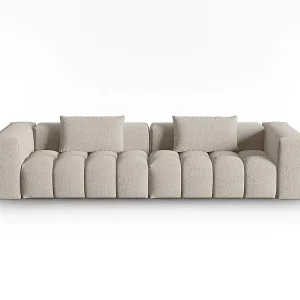 CXL by Christian Lacroix - 5-Sitzer modulares Sofa "Lorella" Sitzer aus strukturiertem Stoff sand - 290x85x70cm Aktuell