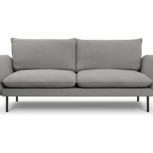 Top-Preis Cosmopolitan Design - 3-Sitzer Sofa "Vienna" aus Boucle grau - 200x92x95cm