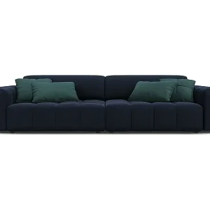 CXL by Christian Lacroix - 4-Sitzer Sofa "Luc" Sitzer aus Samt dunkelblau - 244x102x70cm Schneller Versand