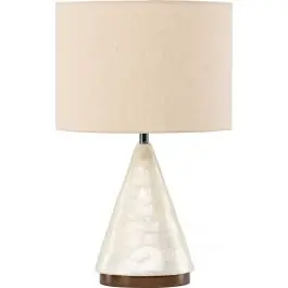 Tischlampe Donsö Venture Design - Capiz & Holz - 56 cm - Hellgrau Must-Have