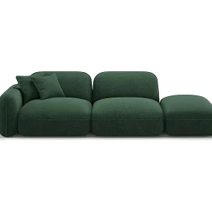 Begrenztes Angebot CXL by Christian Lacroix - 3-Sitzer modulares Sofa rechts "Lucien" Sitzer aus Samt grün - 295x90x70cm