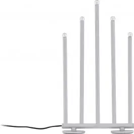 Gratis Versand Adventskerzenständer Björnfjället Venture Design - matt Silber - 40x7x22 cm