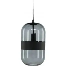Online Kaufen Pendelleuchte Dropp Venture Design - Rauchglas - 20 cm Ø - Schwarz