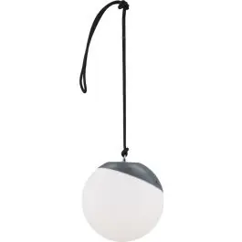 Markenware Pendelleuchte Doris Venture Design - Kunststoff Ø20cm, Schwarz/Weiß