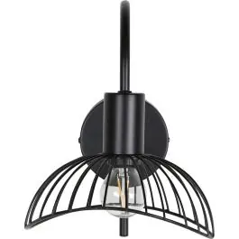 Angebot Wandleuchte Elsa Venture Design Stahl Schwarz 26x16x24 cm