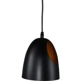 Hängeleuchte Elda Venture Design - Stahl Schwarz/Kupfer - ⌀16cm H17cm Preiswert