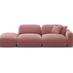 Jetzt Kaufen CXL by Christian Lacroix - 3-Sitzer modulares Sofa links "Lucien" Sitzer aus Samt lachs - 295x90x70cm