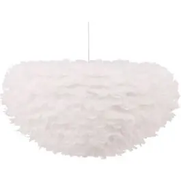 Highlight Pendelleuchte Nicola Venture Design - weiße Kunstfedern - 75x36x75 cm