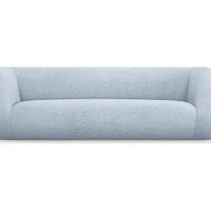 Cosmopolitan Design - 3-Sitzer Sofa "Essen" aus Boucle hellblau - 230x95x86cm Nur Heute