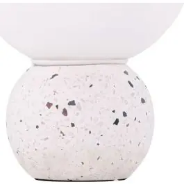 Versand Am Gleichen Tag Tischleuchte Metz Venture Design - Weiß Terrazzo - ⌀20cm