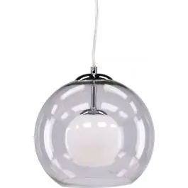 Top-Angebot Pendelleuchte Roche von Venture Design – Glas/Klar – Ø 25 cm – Grau