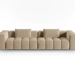 CXL by Christian Lacroix - 5-Sitzer modulares Sofa "Lorella" Sitzer aus Samt sand - 290x85x70cm Preis Gesenkt