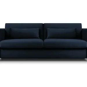 Highlight CXL by Christian Lacroix - 2-Sitzer ausklappbares Sofa "Yanis" Sitzer aus Samt königsblau - 182x102x80cm