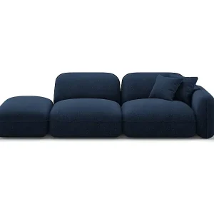 CXL by Christian Lacroix - 3-Sitzer modulares Sofa links "Lucien" Sitzer aus Samt dunkelblau - 295x90x70cm Mega-Angebot
