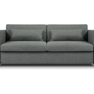 CXL by Christian Lacroix - 2-Sitzer ausklappbares Sofa "Yanis" Sitzer aus strukturiertem Stoff grau - 182x102x80cm Günstig