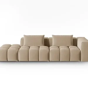 CXL by Christian Lacroix - 3-Sitzer modulares Sofa links "Lorella" Sitzer aus Samt sand - 265x85x70cm Bestseller